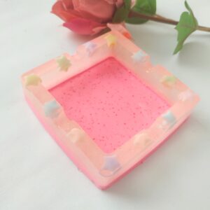 Posacenere orsetti stelle pastello, portacenere originale, pop art, stelle in resina, decorazione per la casa, portacenere pop kawaii carino